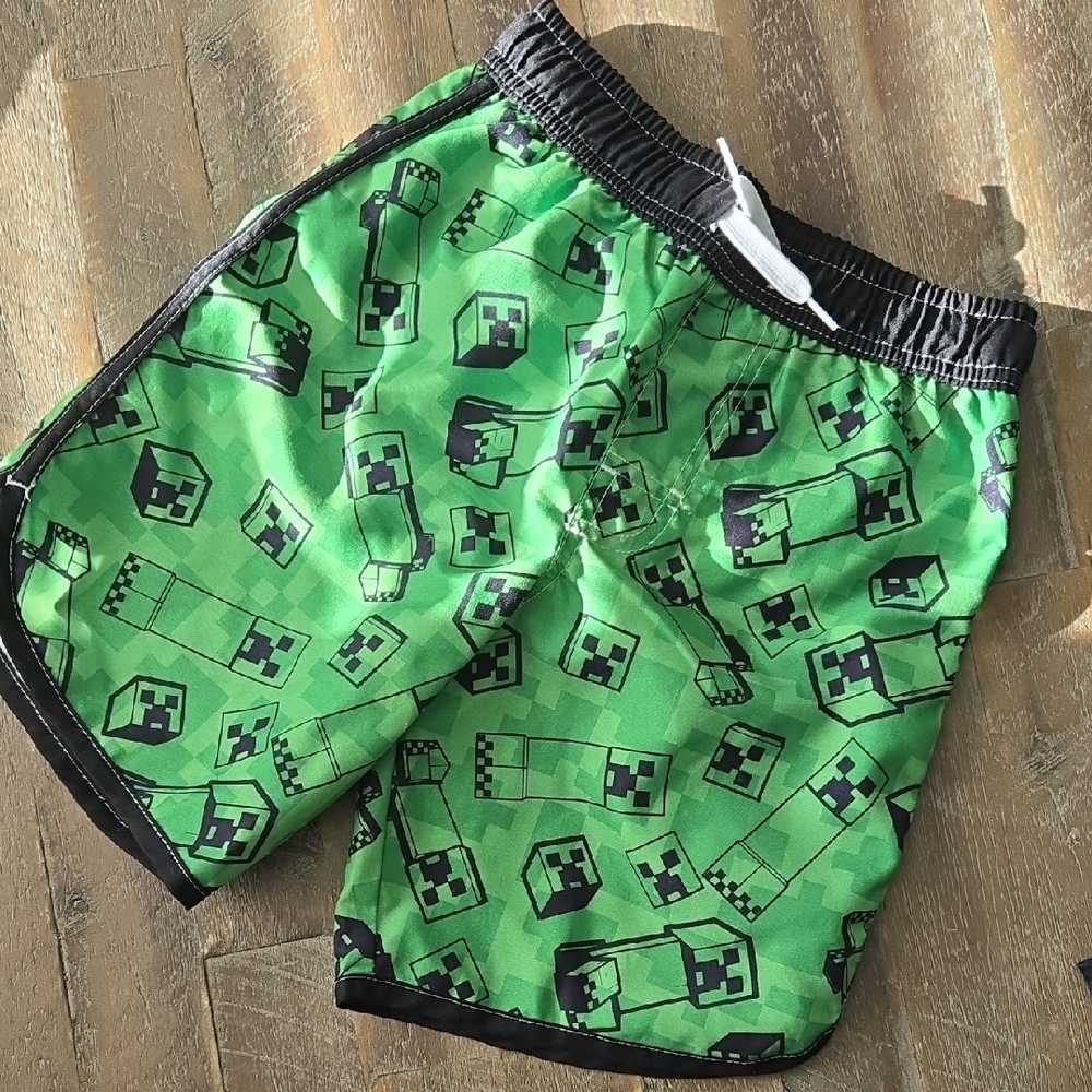Minecraft Kids Swim Trunks